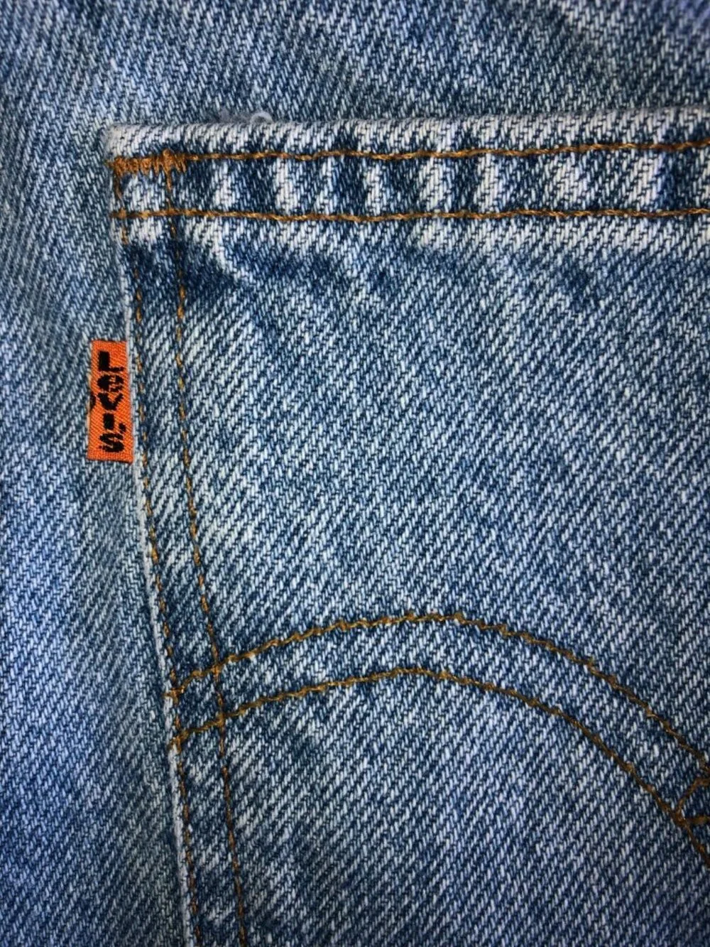 VTG Men Levis Blue Denim 505 Orange Tab Straight Leg USA 1992 32x32